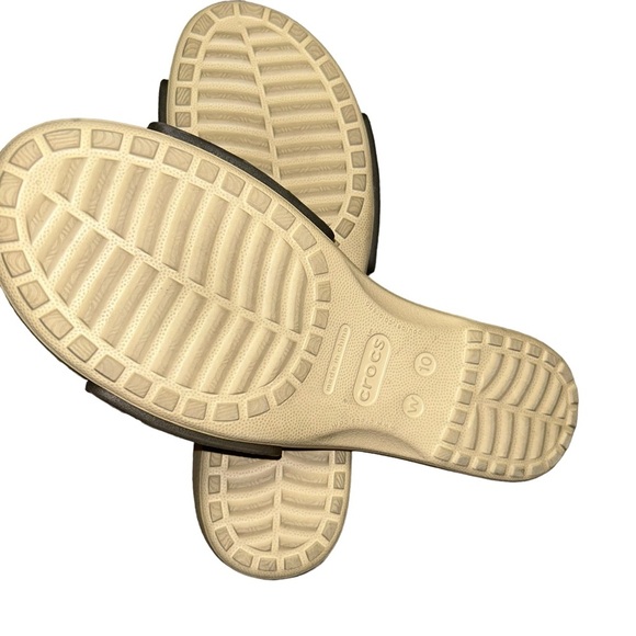 Crocs Cobbler Slides Slip On Sandals Shoes Comfort Retro brown size 10 - Picture 4 of 6